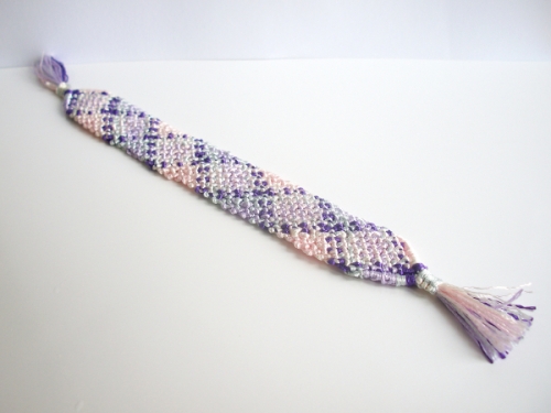 Macramé Bookmark - Completed Underneath Side
